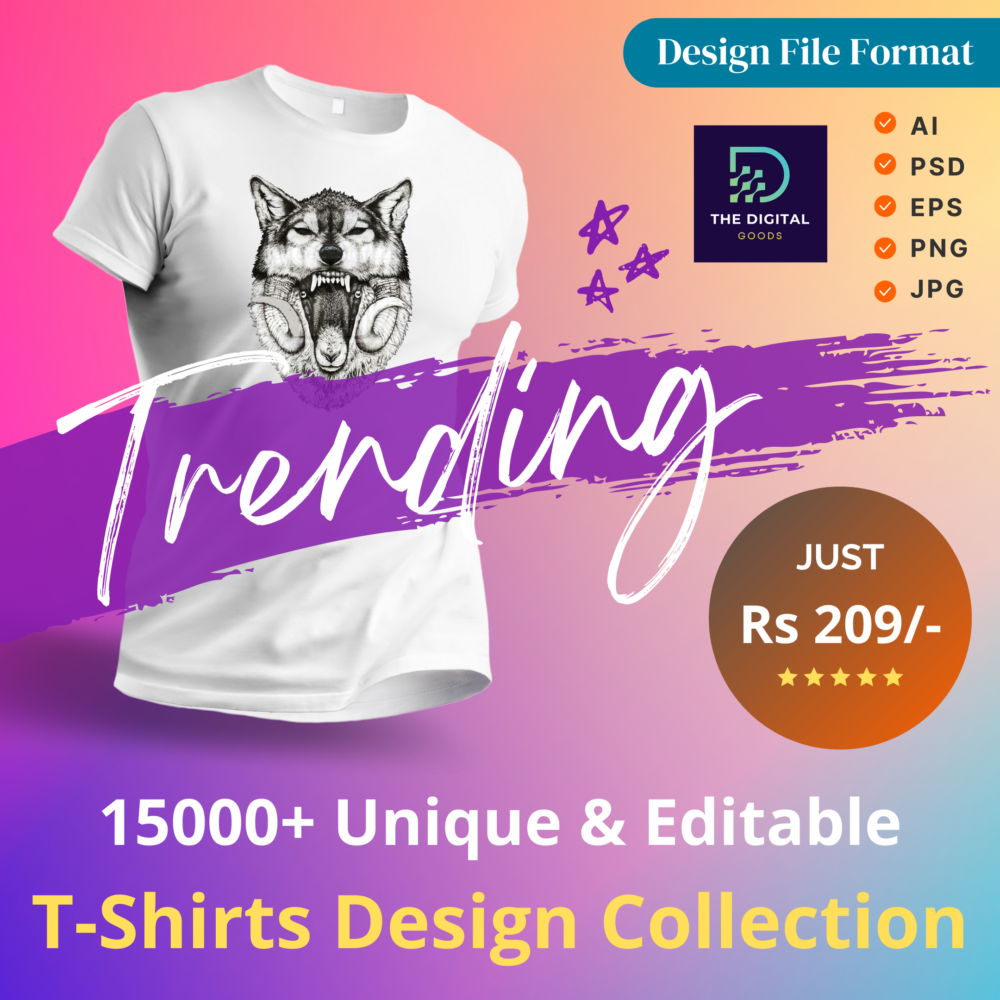 15000+ Editable T-Shirt Designs Pack