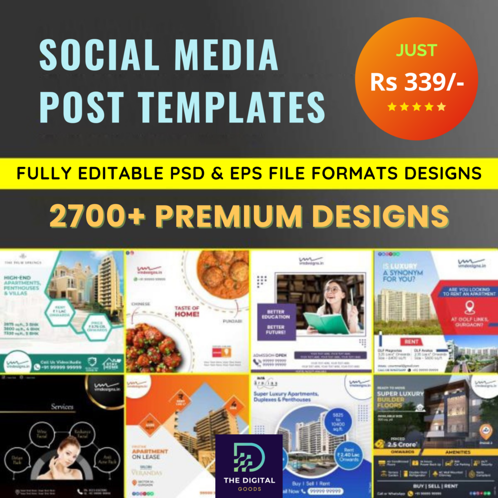 2700+ Social Media Post Templates