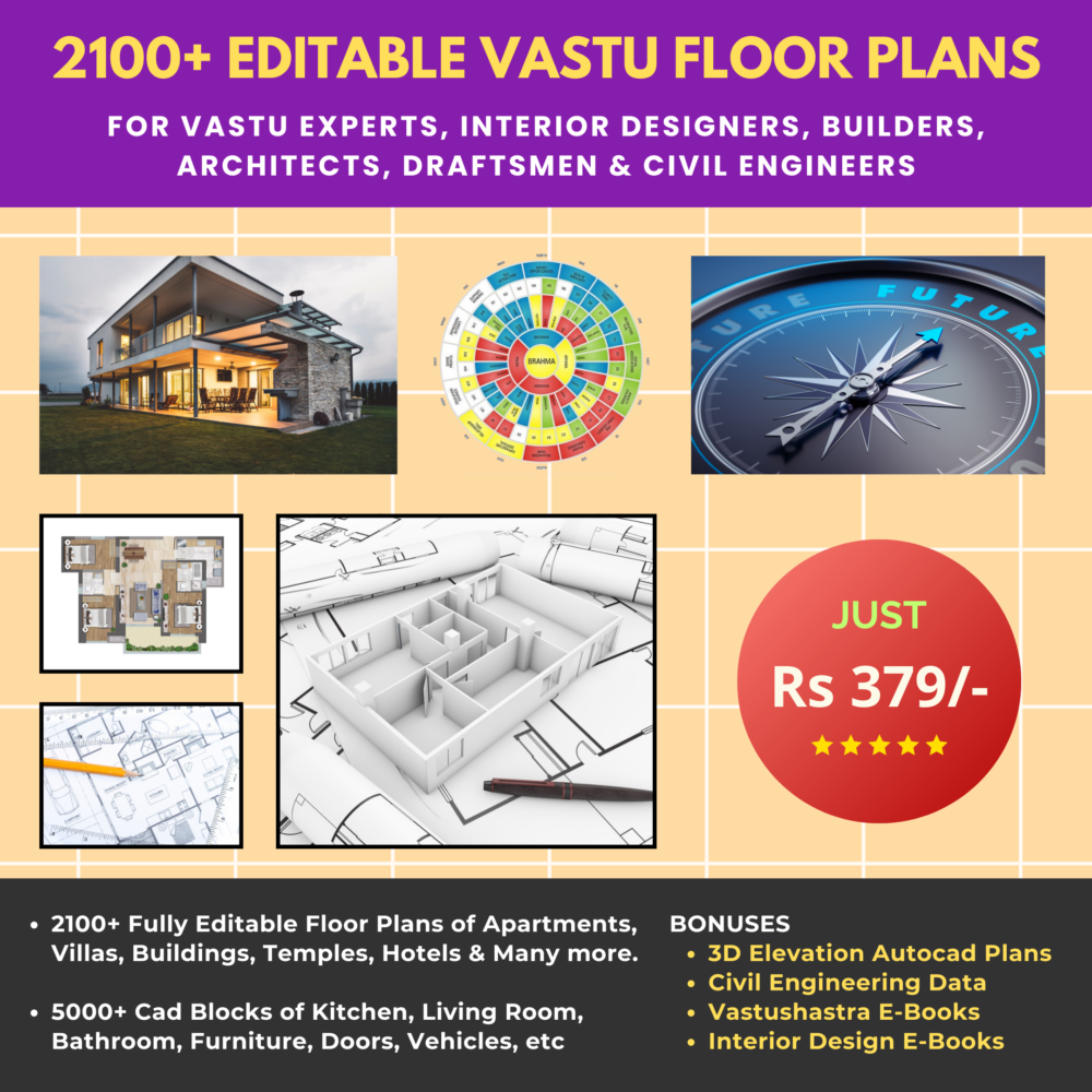 2100+ Editable Vastu Floor Plans Bundle